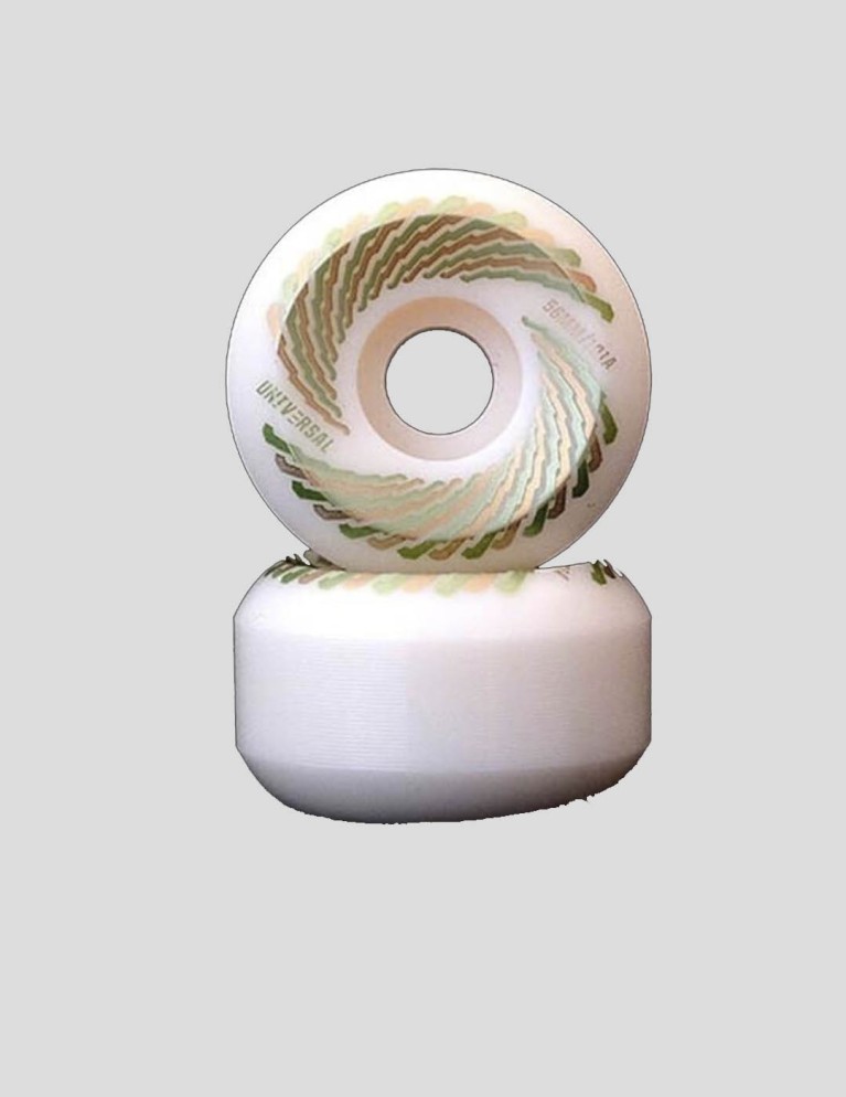 Rodas UNIVERSAL WHEELS 56 mm metallic 101a white